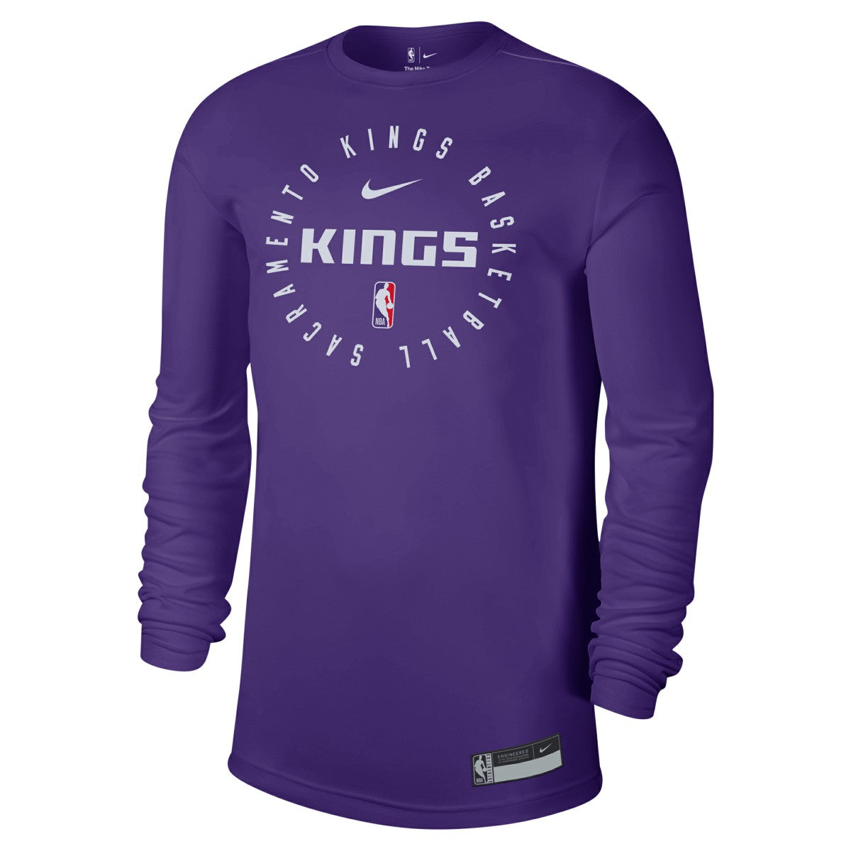 Sacramento Kings 2024/25 Legend On-Court Practice Long Sleeve T-Shirt Purple - NBA