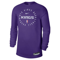 Sacramento Kings 2024/25 Legend On-Court Practice Long Sleeve T-Shirt Purple - NBA