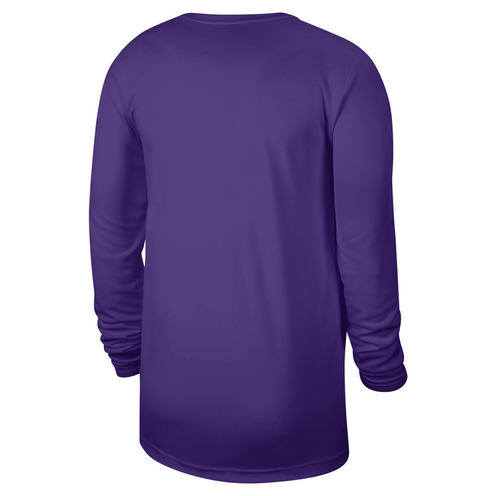 Sacramento Kings 2024/25 Legend On-Court Practice Long Sleeve T-Shirt Purple - NBA