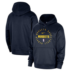 Denver Nuggets 2024/25 Spotlight On-Court Practice Performance Pullover Hoodie Navy - NBA