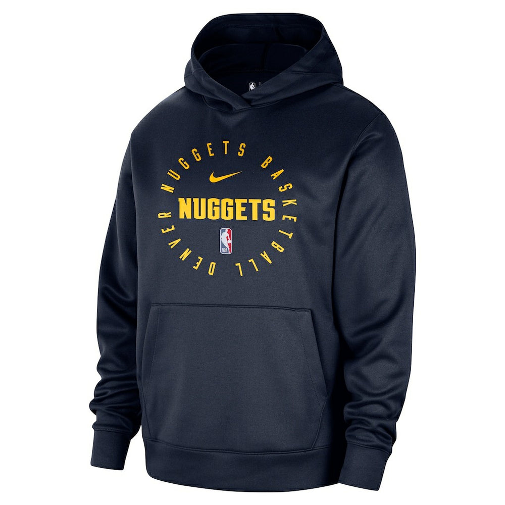 Denver Nuggets 2024/25 Spotlight On-Court Practice Performance Pullover Hoodie Navy - NBA