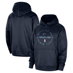 Memphis Grizzlies 2024/25 Spotlight On-Court Practice Performance Pullover Hoodie Navy - NBA