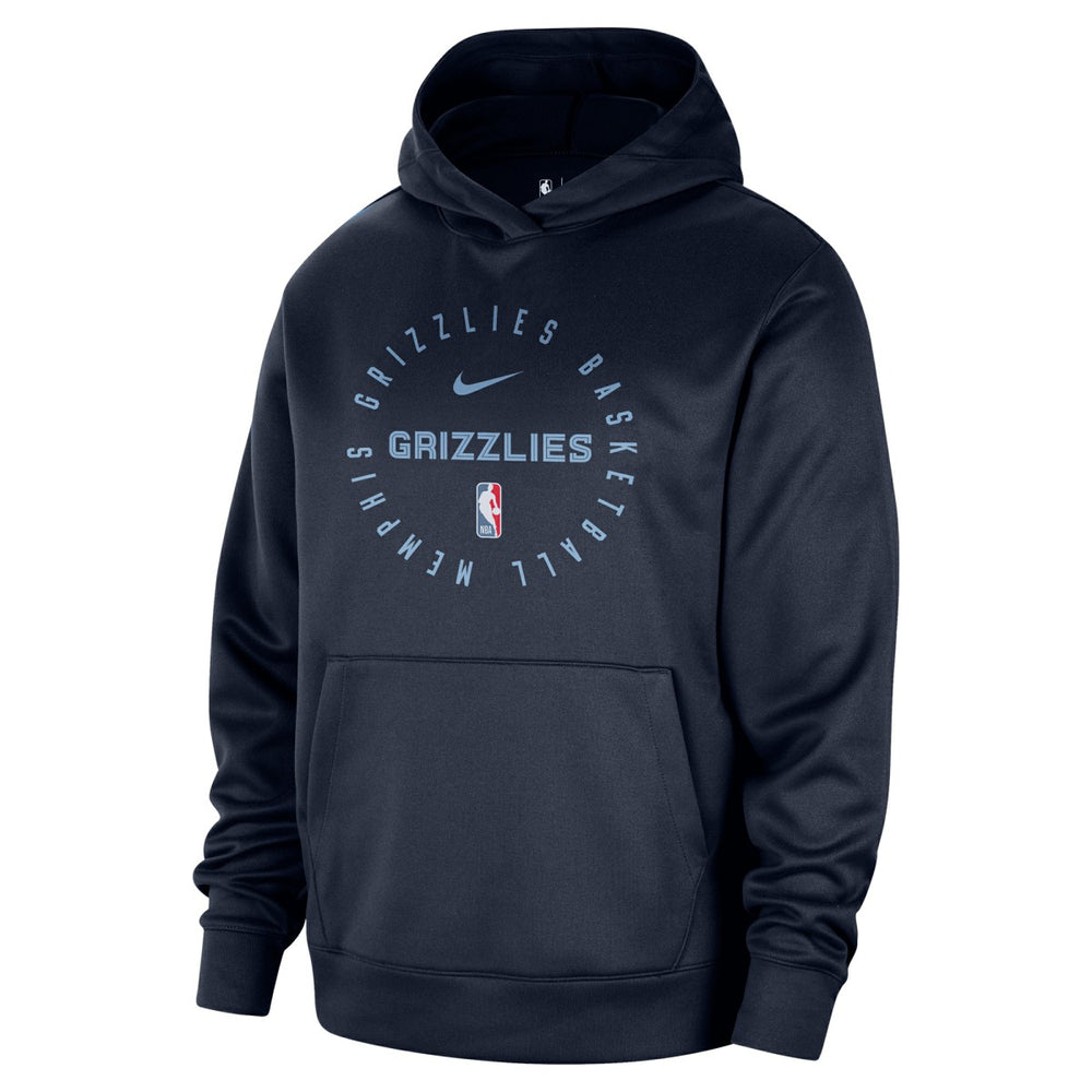 Memphis Grizzlies 2024/25 Spotlight On-Court Practice Performance Pullover Hoodie Navy - NBA