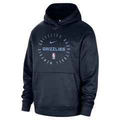 Memphis Grizzlies 2024/25 Spotlight On-Court Practice Performance Pullover Hoodie Navy - NBA