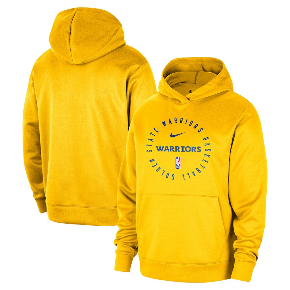 Golden State Warriors 2024/25 Spotlight On-Court Practice Performance Pullover Hoodie Gold - NBA