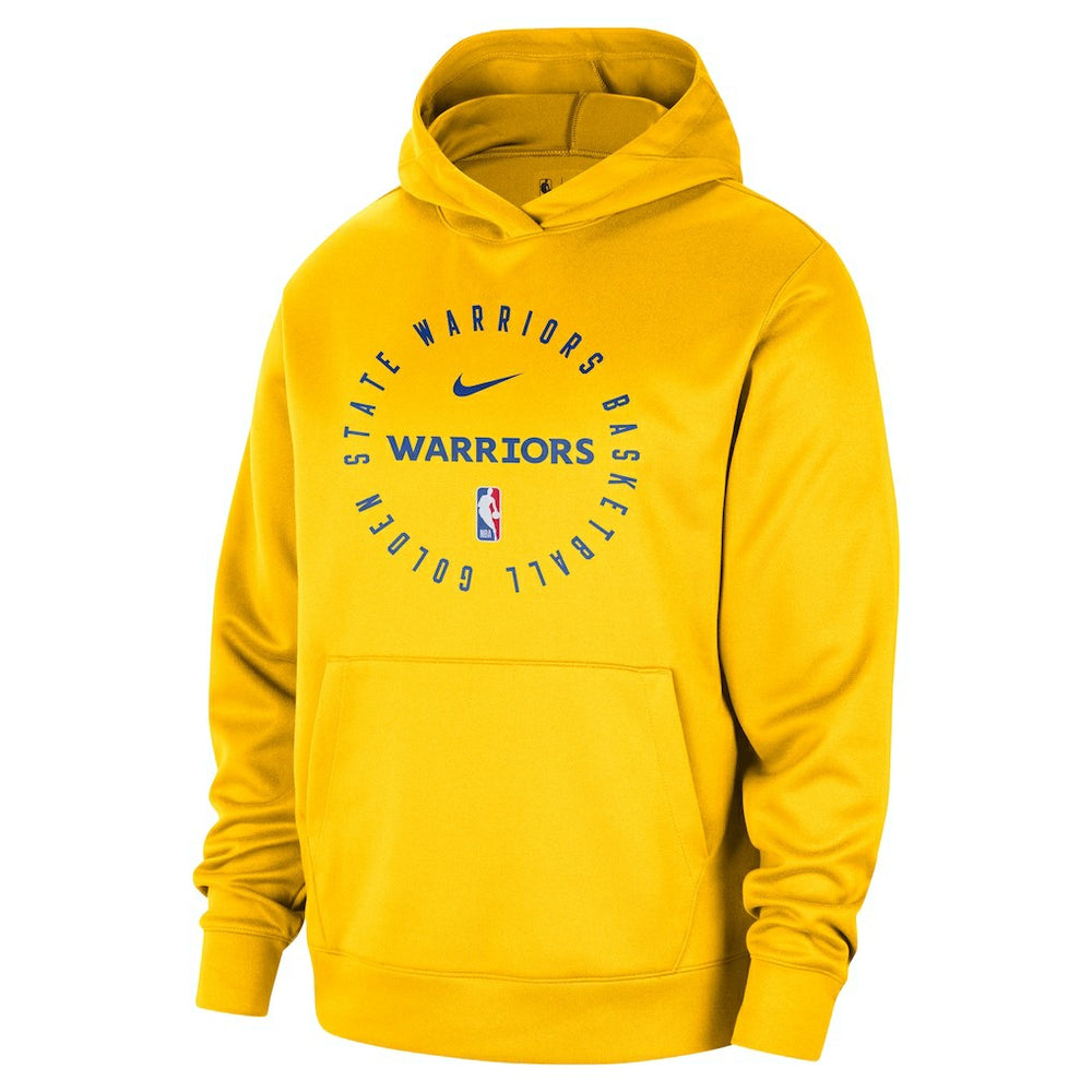 Golden State Warriors 2024/25 Spotlight On-Court Practice Performance Pullover Hoodie Gold - NBA