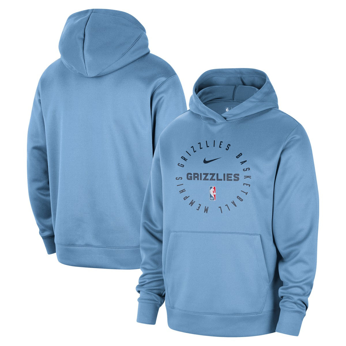 Memphis Grizzlies 2024/25 Spotlight On-Court Practice Performance Pullover Hoodie Light Blue - NBA
