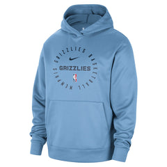 Memphis Grizzlies 2024/25 Spotlight On-Court Practice Performance Pullover Hoodie Light Blue - NBA