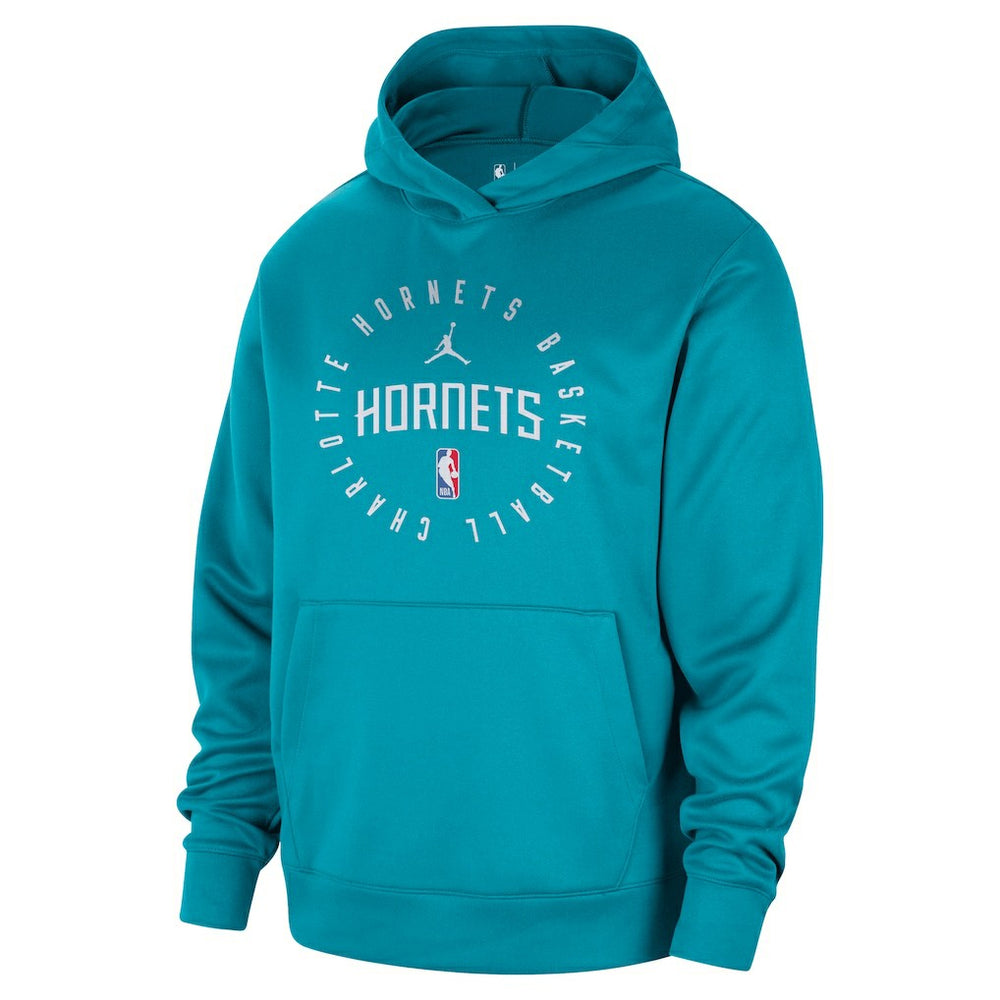 Charlotte Hornets Jordan Brand 2024/25 Spotlight On-Court Practice Performance Pullover Hoodie Teal - NBA
