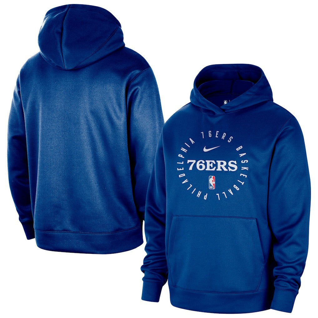 Philadelphia 76ers 2024/25 Spotlight On-Court Practice Performance Pullover Hoodie Royal - NBA