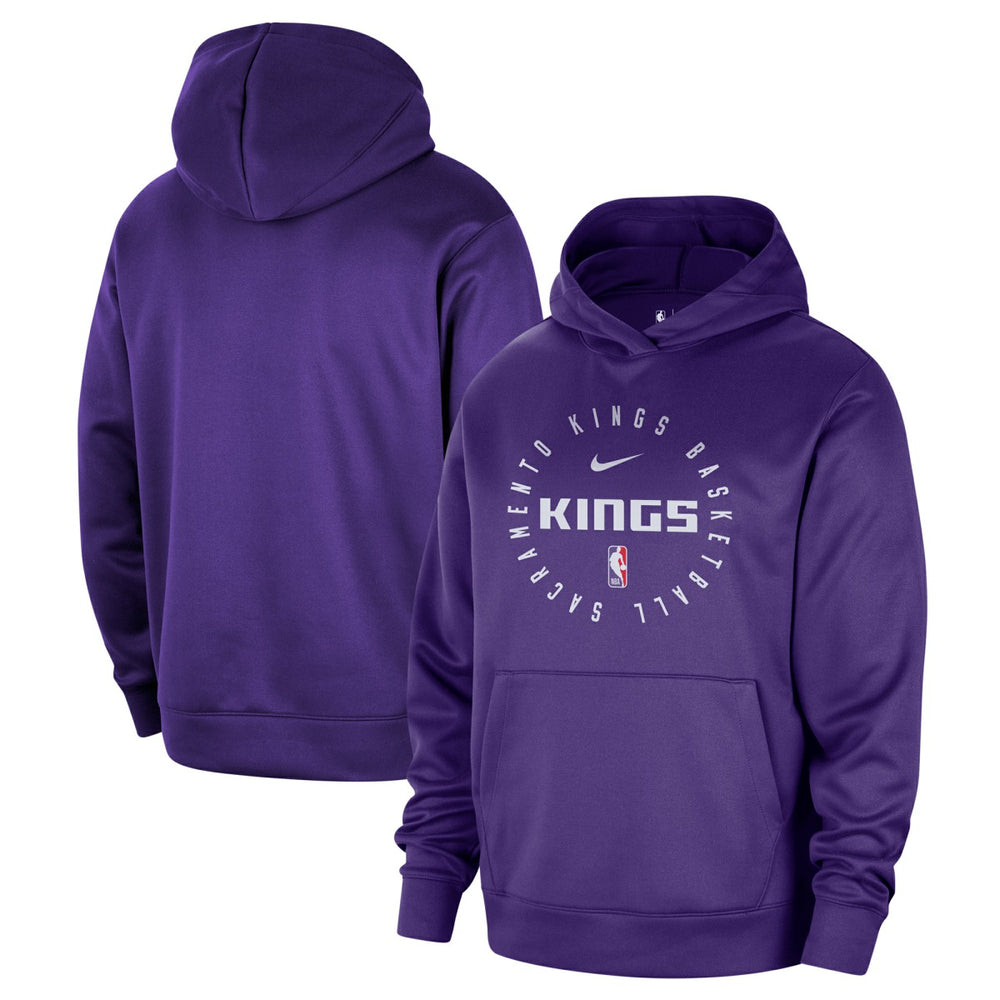 Sacramento Kings 2024/25 Spotlight On-Court Practice Performance Pullover Hoodie Purple - NBA