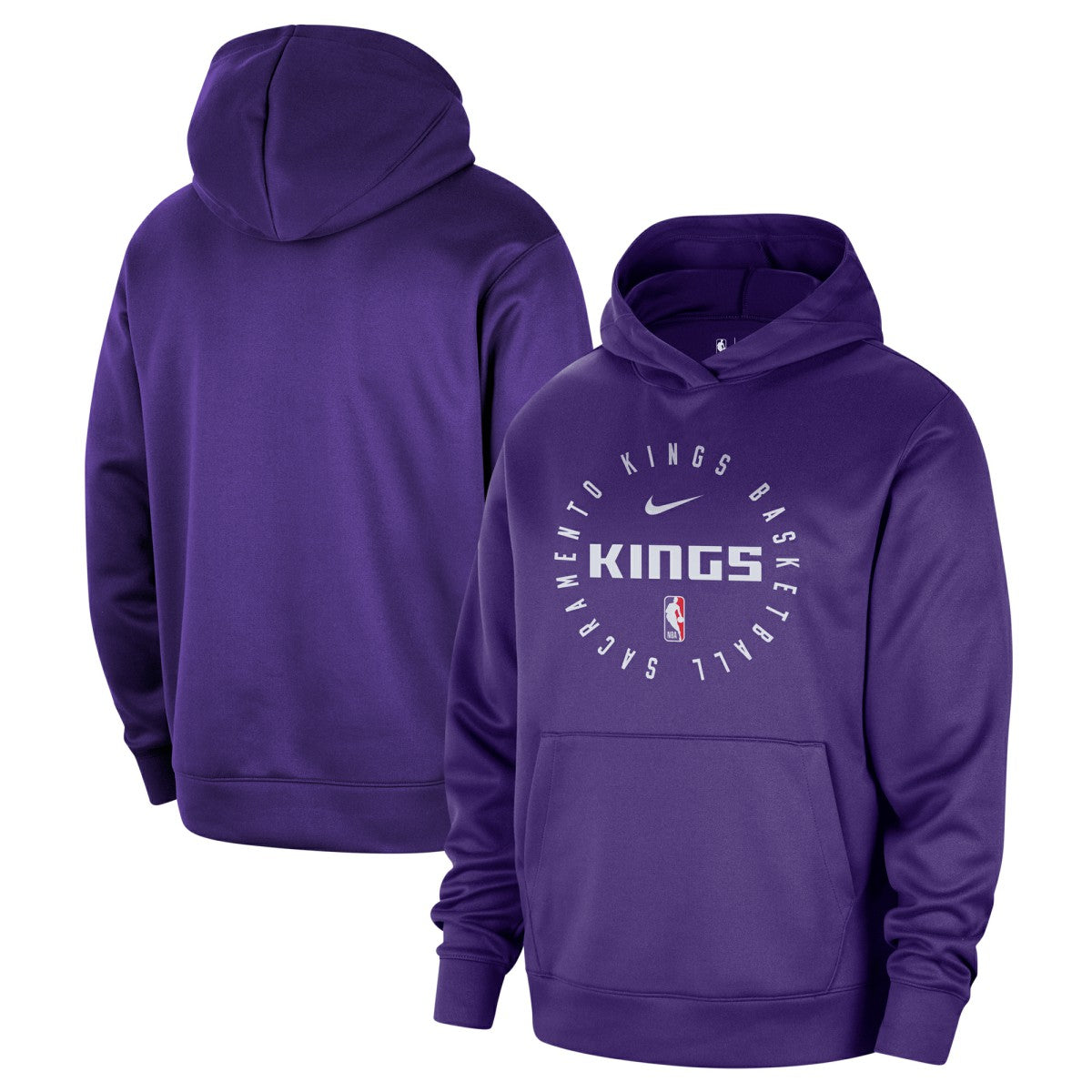 Sacramento Kings 2024/25 Spotlight On-Court Practice Performance Pullover Hoodie Purple - NBA