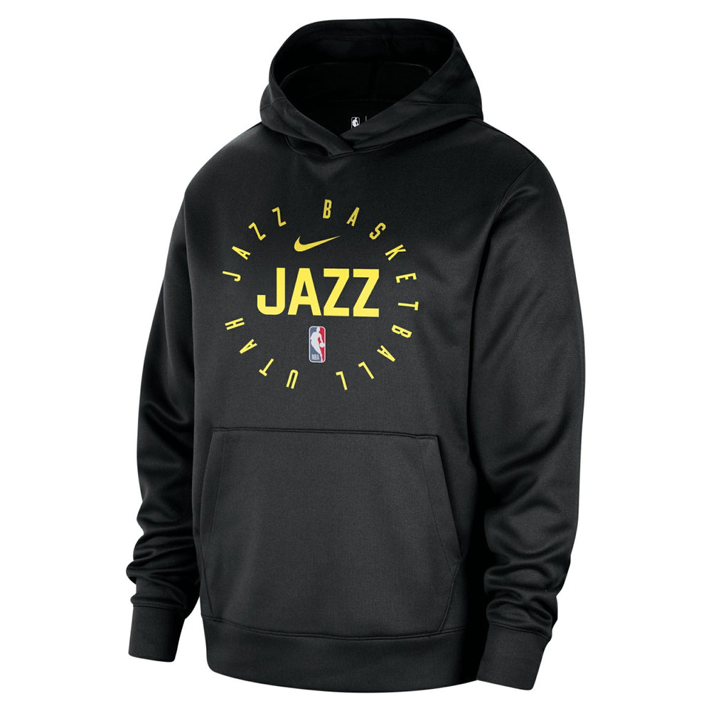 Utah Jazz 2024/25 Spotlight On-Court Practice Performance Pullover Hoodie Black - NBA