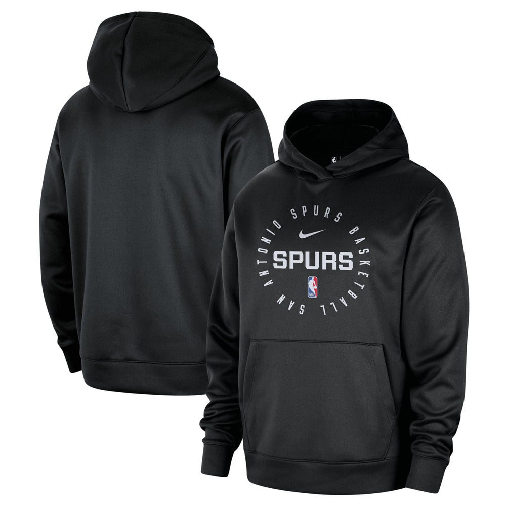San Antonio Spurs 2024/25 Spotlight On-Court Practice Performance Pullover Hoodie Black - NBA