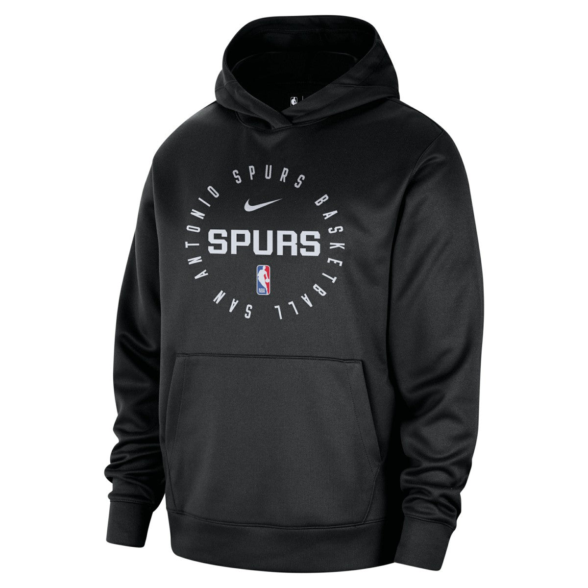 San Antonio Spurs 2024/25 Spotlight On-Court Practice Performance Pullover Hoodie Black - NBA