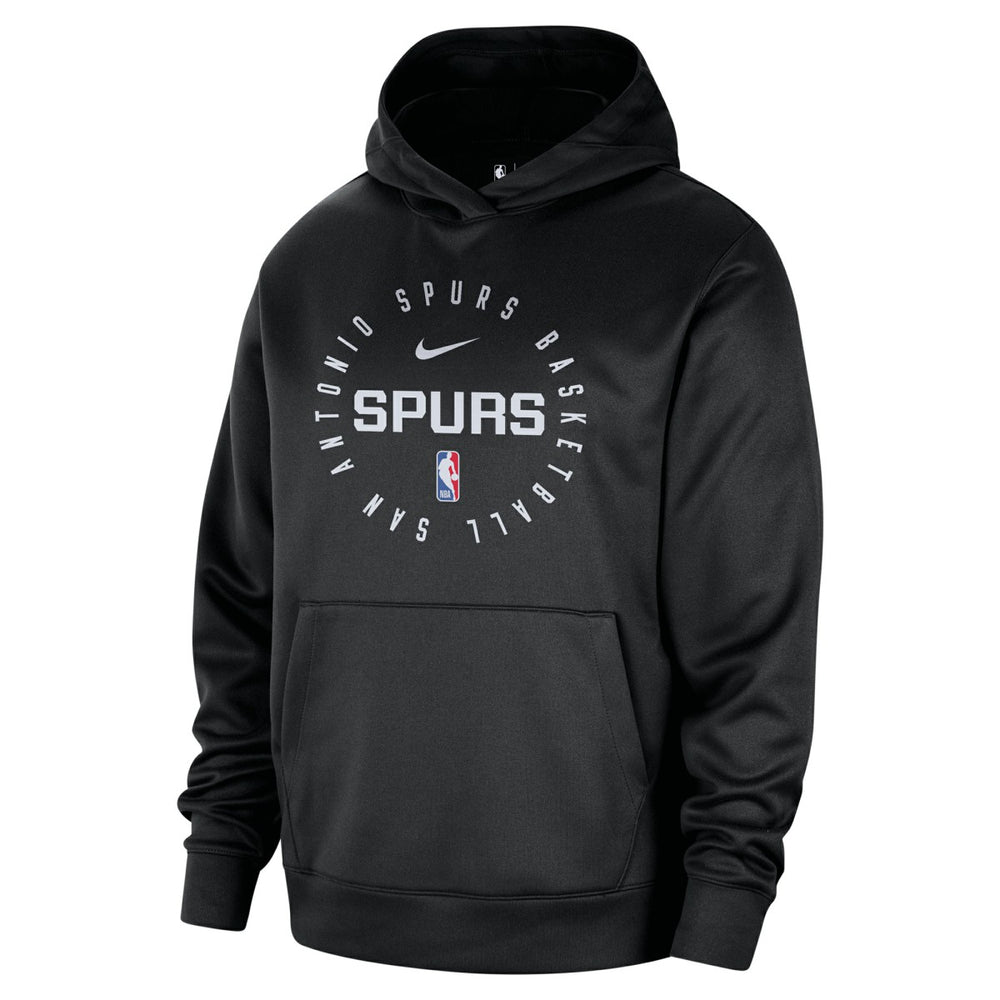 San Antonio Spurs 2024/25 Spotlight On-Court Practice Performance Pullover Hoodie Black - NBA