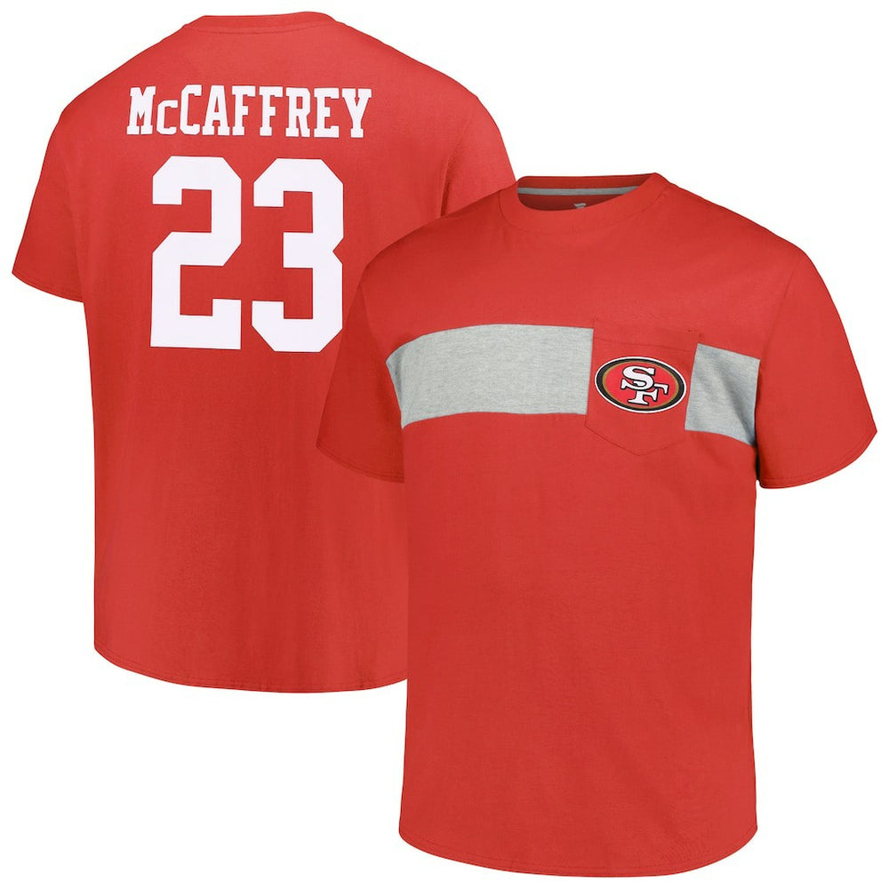 Christian McCaffrey San Francisco 49ers Big & Tall T-Shirt Scarlet | Fanatics