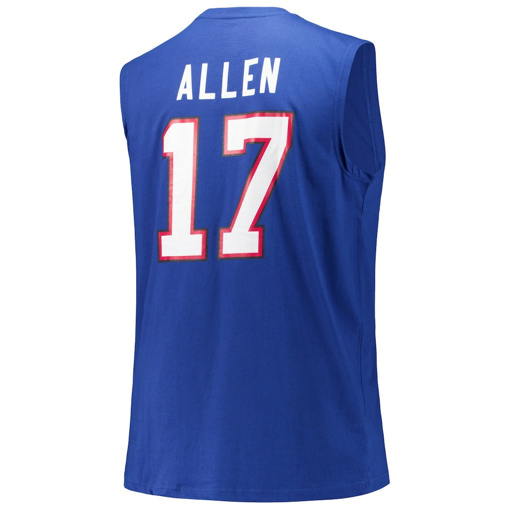Josh Allen Buffalo Bills Big & Tall Muscle Tank Top Royal | Fanatics
