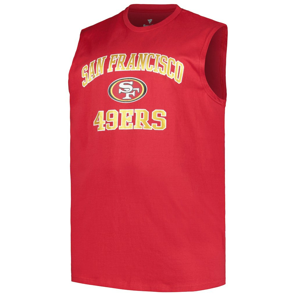 Christian McCaffrey San Francisco 49ers Big & Tall Muscle Tank Top Scarlet | Fanatics