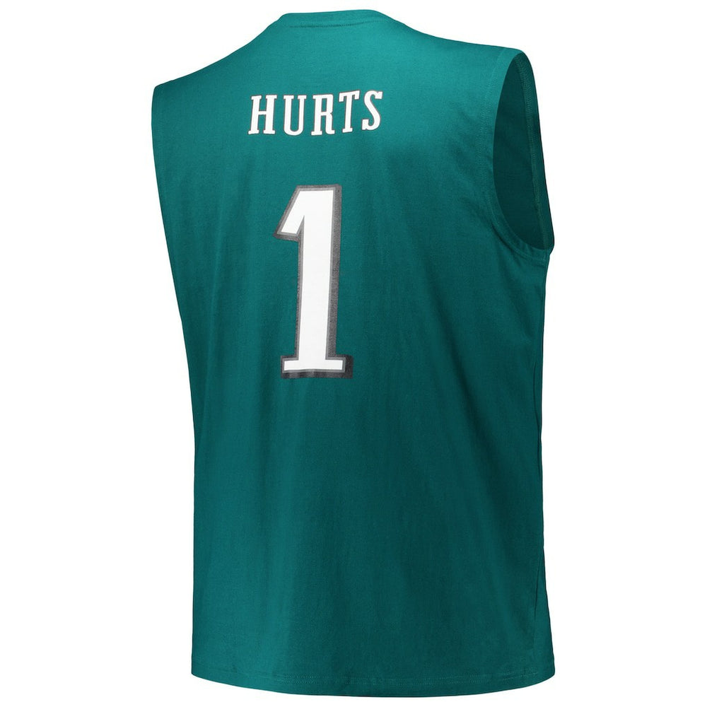 Jalen Hurts Philadelphia Eagles Big & Tall Muscle Tank Top Midnight Green | Fanatics