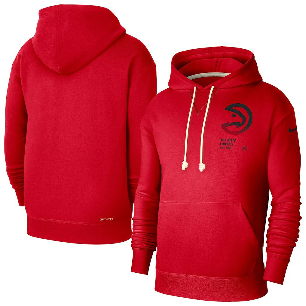 Atlanta Hawks Courtside Standard Issue Premium Performance Pullover Hoodie Red - NBA