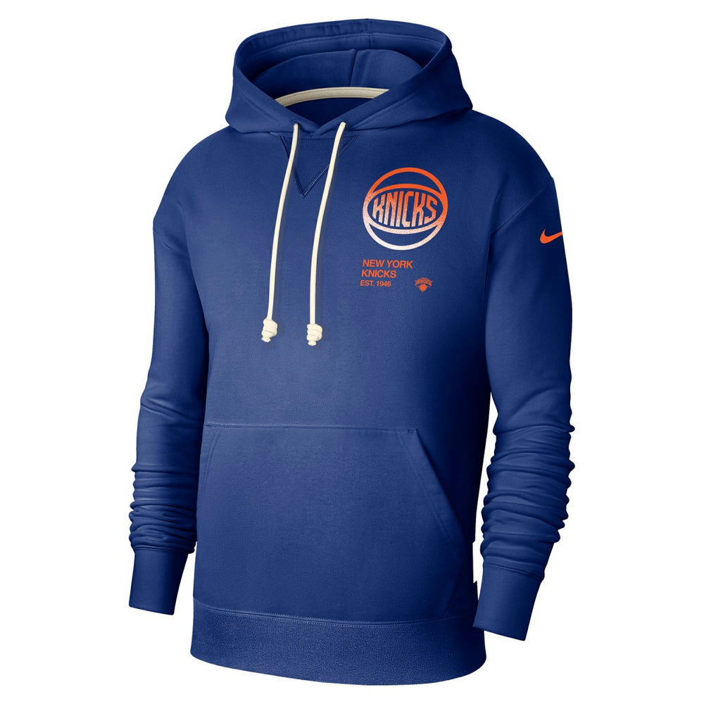 New York Knicks Courtside Standard Issue Premium Performance Pullover Hoodie Blue - NBA