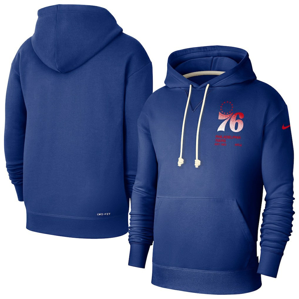 Philadelphia 76ers Courtside Standard Issue Premium Performance Pullover Hoodie Royal - NBA