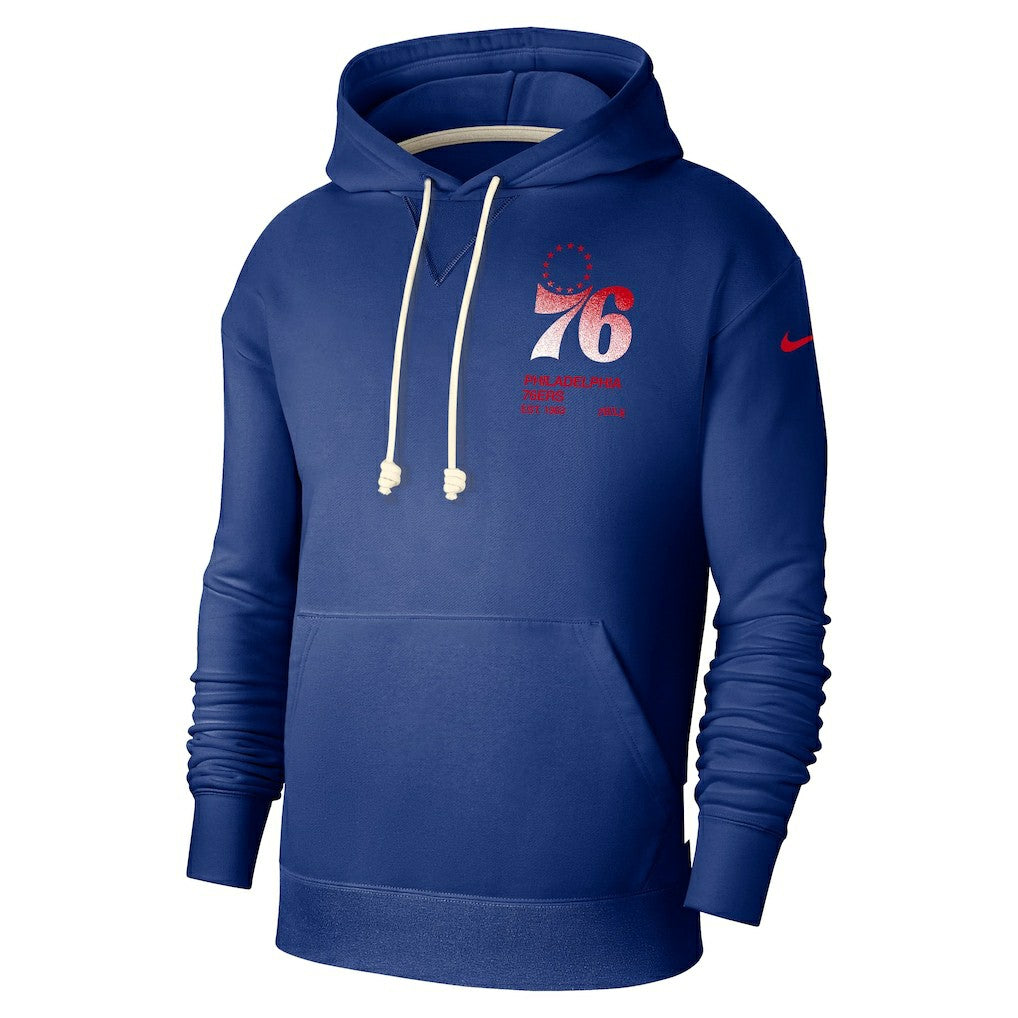 Philadelphia 76ers Courtside Standard Issue Premium Performance Pullover Hoodie Royal - NBA