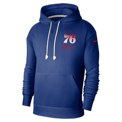 Philadelphia 76ers Courtside Standard Issue Premium Performance Pullover Hoodie Royal - NBA