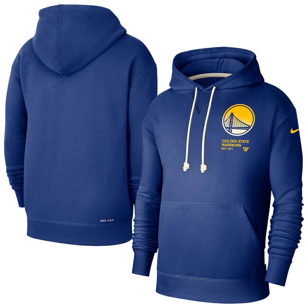 Golden State Warriors Courtside Standard Issue Premium Performance Pullover Hoodie Royal - NBA