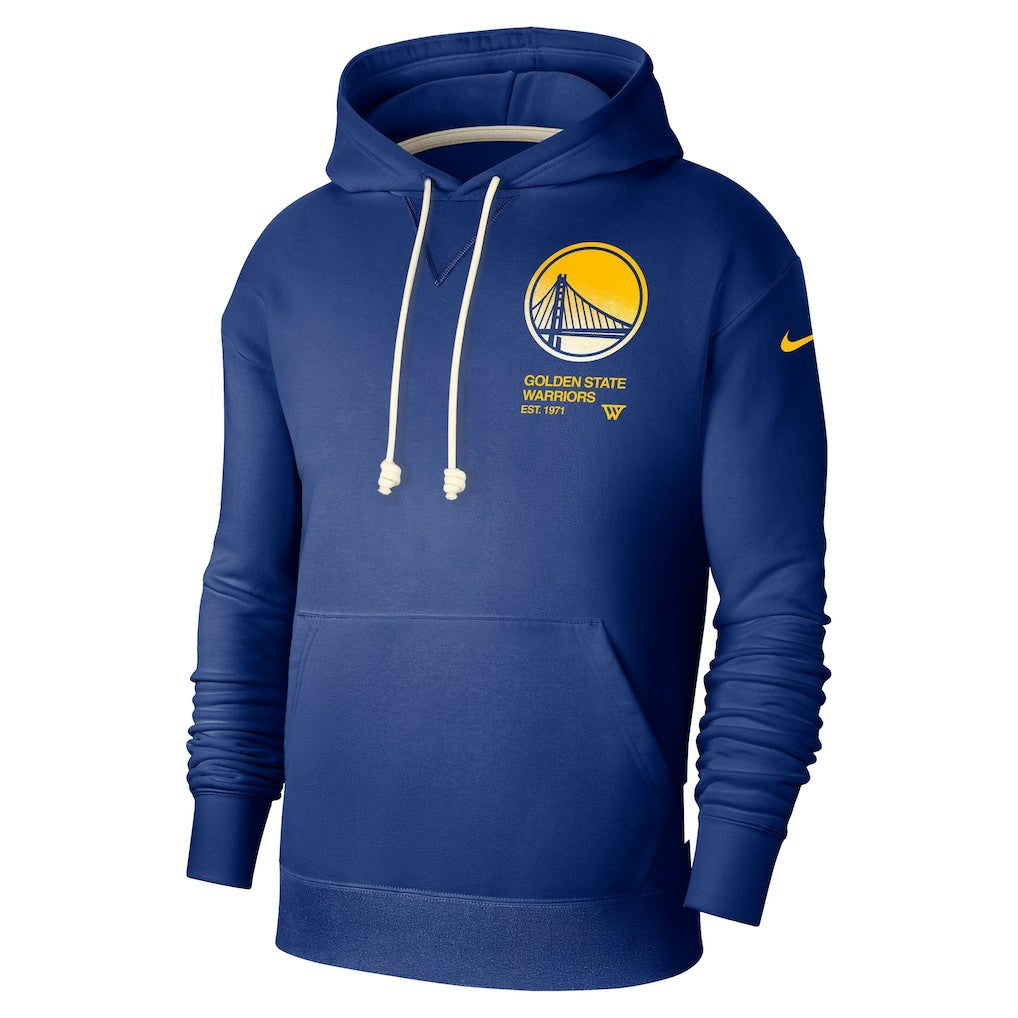 Golden State Warriors Courtside Standard Issue Premium Performance Pullover Hoodie Royal - NBA