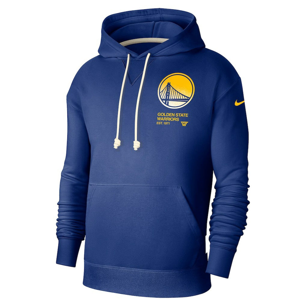Golden State Warriors Courtside Standard Issue Premium Performance Pullover Hoodie Royal - NBA