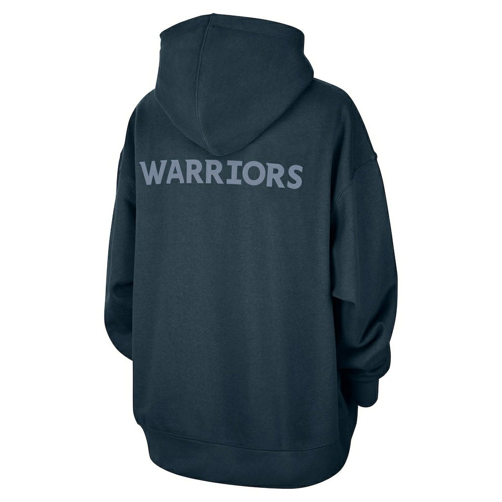 Golden State Warriors Jordan Brand Women's Courtside Statement Edition Oversize Pullover Hoodie Navy - NBA
