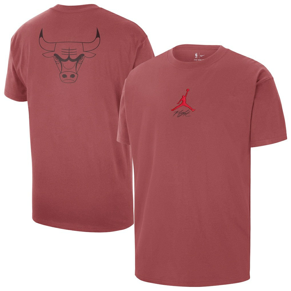 Chicago Bulls Jordan Brand Statement Edition Jumpman Flight Heavyweight T-Shirt Red - NBA