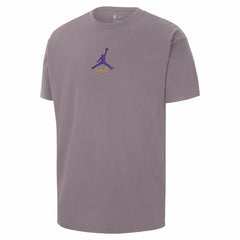Los Angeles Lakers Jordan Brand Statement Edition Jumpman Flight Heavyweight T-Shirt Purple - NBA