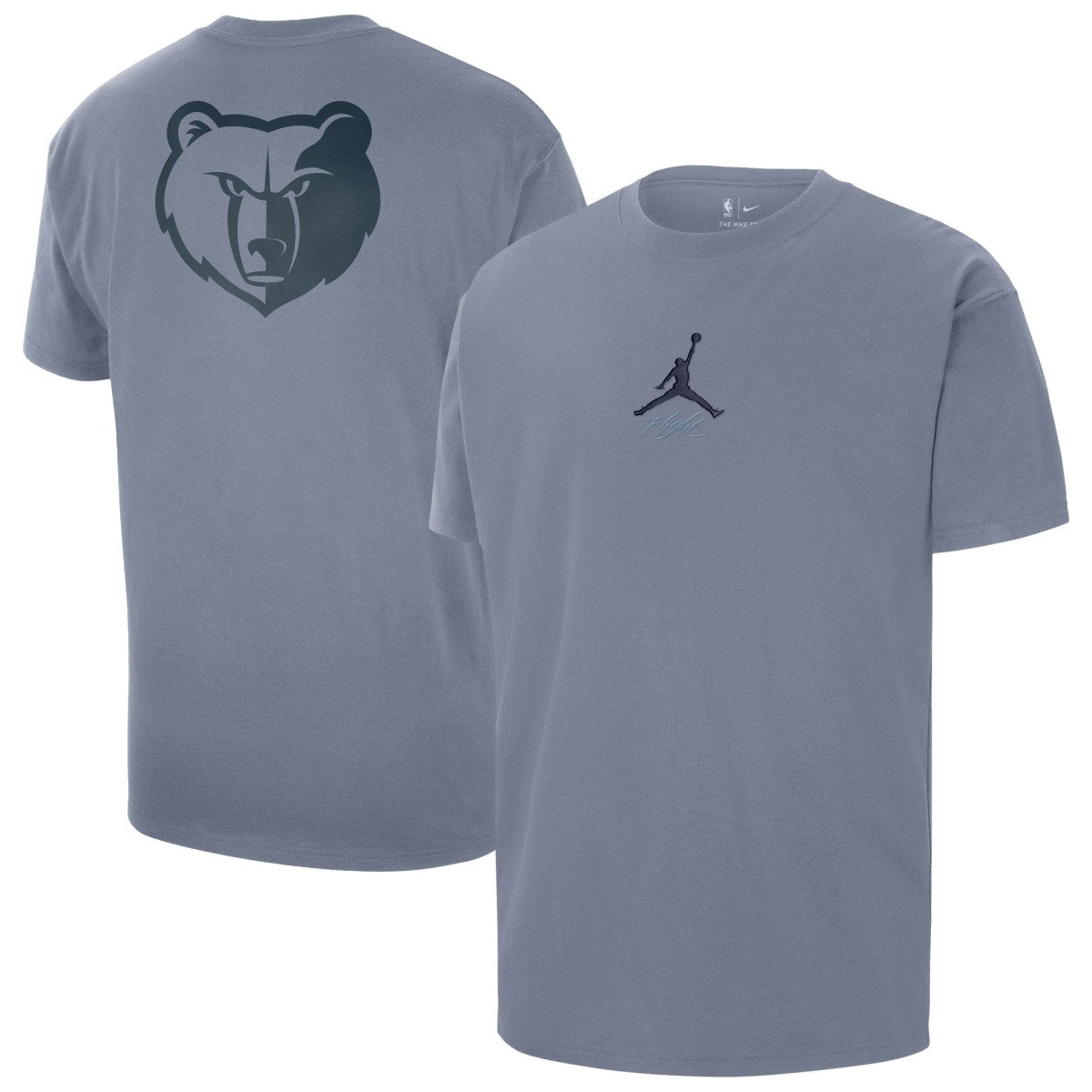 Memphis Grizzlies Jordan Brand Statement Edition Jumpman Flight Heavyweight T-Shirt Blue - NBA