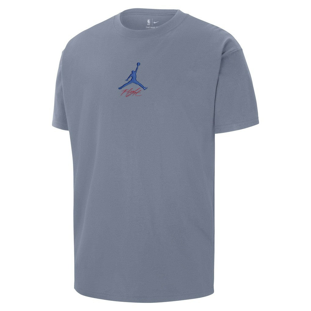 Philadelphia 76ers Jordan Brand Statement Edition Jumpman Flight Heavyweight T-Shirt Blue - NBA