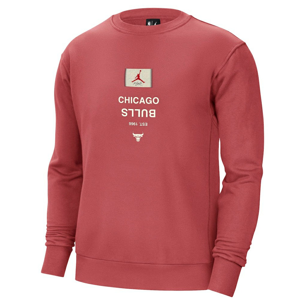 Chicago Bulls Jordan Brand Courtside Statement Edition Heavyweight Pullover Sweatshirt Red - NBA