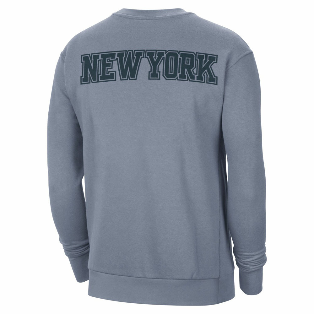 New York Knicks Jordan Brand Courtside Statement Edition Heavyweight Pullover Sweatshirt Blue - NBA