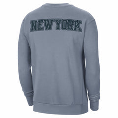 New York Knicks Jordan Brand Courtside Statement Edition Heavyweight Pullover Sweatshirt Blue - NBA