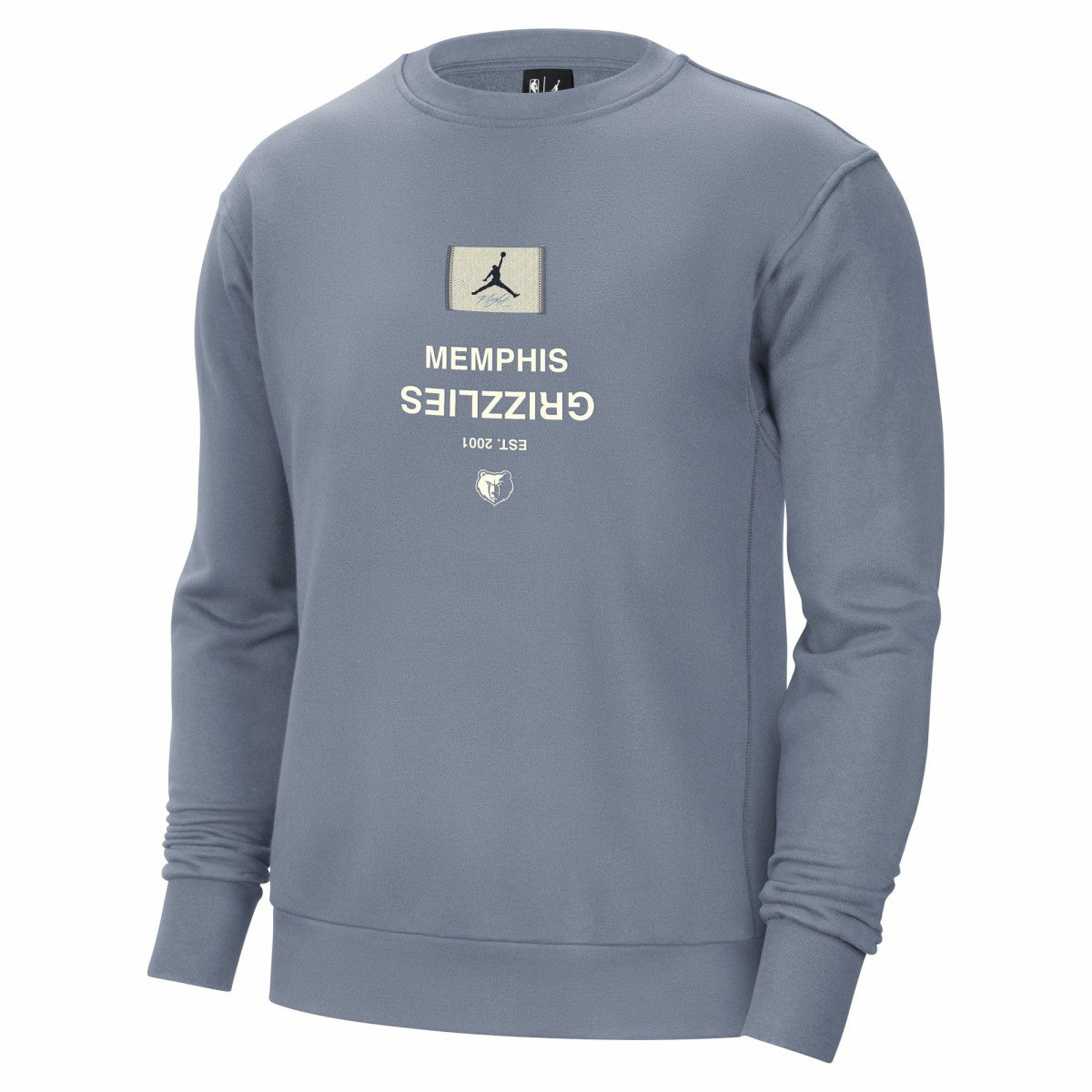 Memphis Grizzlies Jordan Brand Courtside Statement Edition Heavyweight Pullover Sweatshirt Blue - NBA