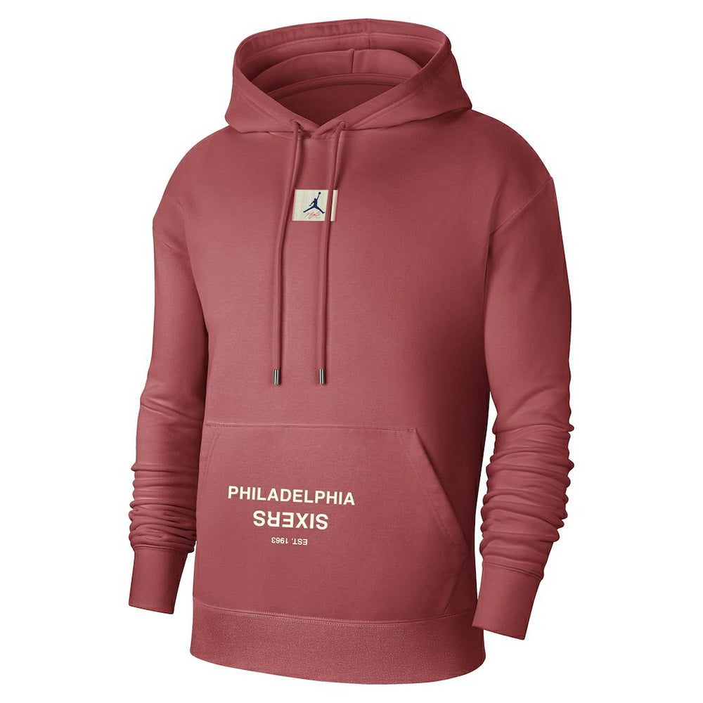 Philadelphia 76ers Jordan Brand Courtside Statement Edition Pullover Hoodie Red - NBA