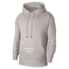 Brooklyn Nets Jordan Brand Courtside Statement Edition Pullover Hoodie Heather Gray - NBA