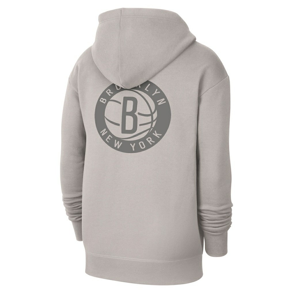 Brooklyn Nets Jordan Brand Courtside Statement Edition Pullover Hoodie Heather Gray - NBA