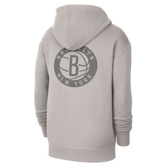 Brooklyn Nets Jordan Brand Courtside Statement Edition Pullover Hoodie Heather Gray - NBA