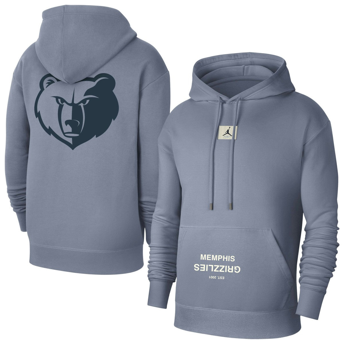 Memphis Grizzlies Jordan Brand Courtside Statement Edition Pullover Hoodie Gray - NBA