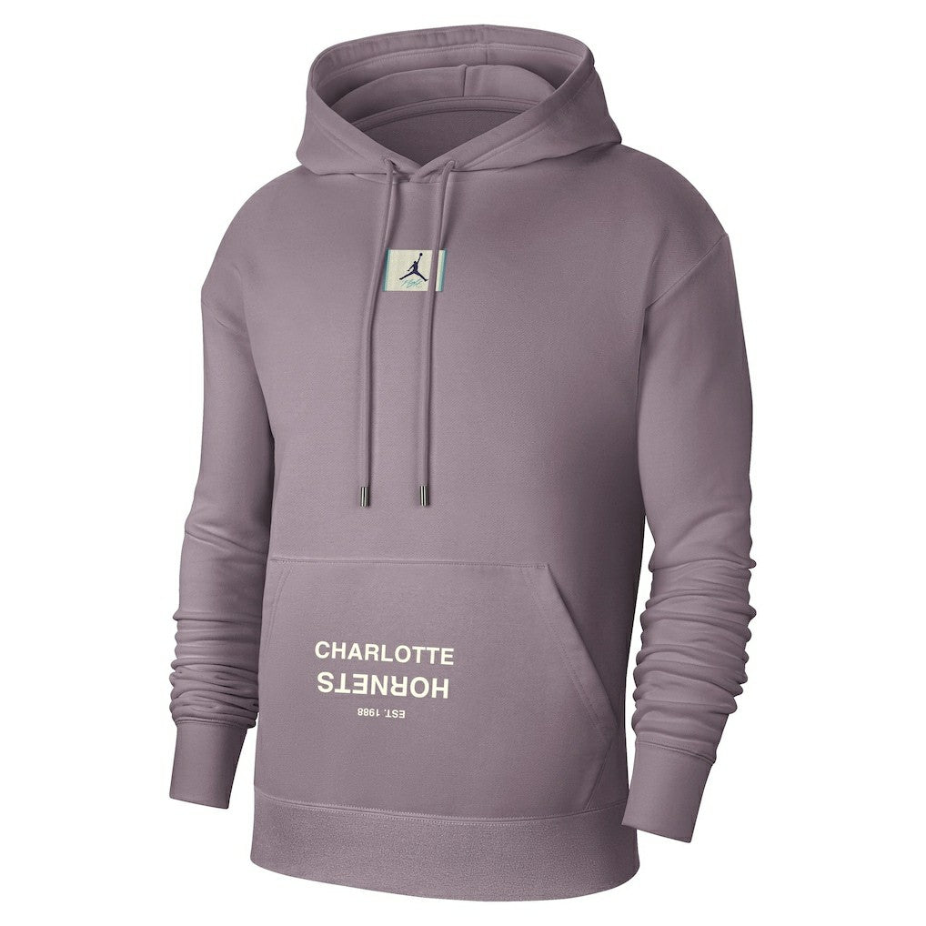 Charlotte Hornets Jordan Brand Courtside Statement Edition Pullover Hoodie Purple - NBA