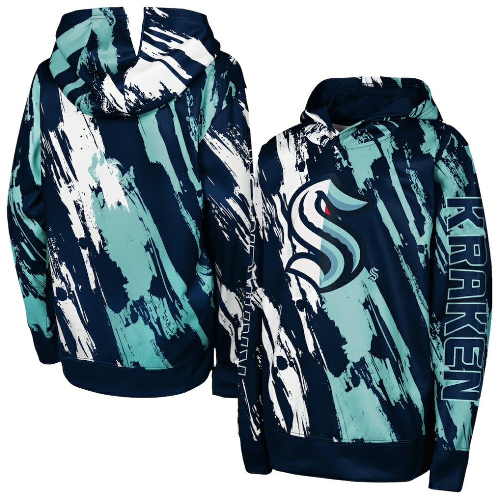 Seattle Kraken Preschool Master Snipe Pullover Hoodie - Deep Sea Blue - NHL