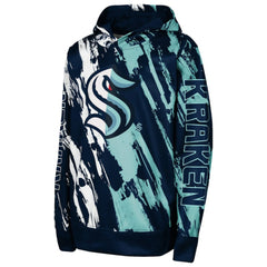 Seattle Kraken Preschool Master Snipe Pullover Hoodie - Deep Sea Blue - NHL
