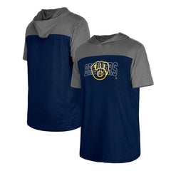 Milwaukee Brewers New Era Active Brushed Hoodie T-Shirt - MLB